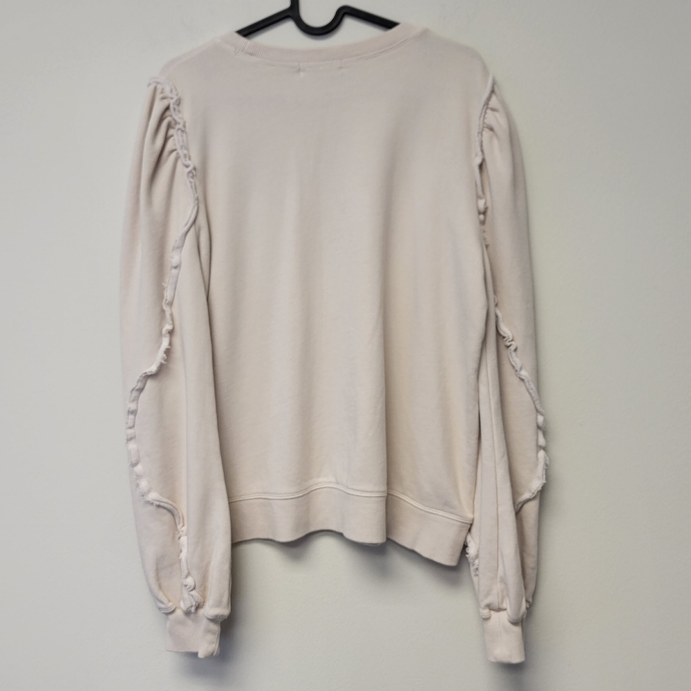 Generation Love Cleo Ruffle Sweatshirt Cream L - Picture 4 of 9